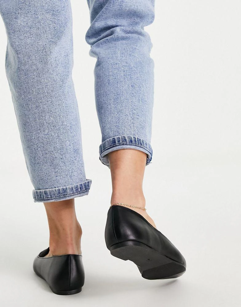 商品Hugo Boss|London Rebel pointed flat loafers in black,价格¥152,第2张图片详细描述
