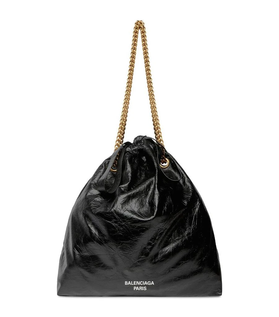 商品Balenciaga|Medium Leather Crush Tote Bag,价格¥21182,第1张图片