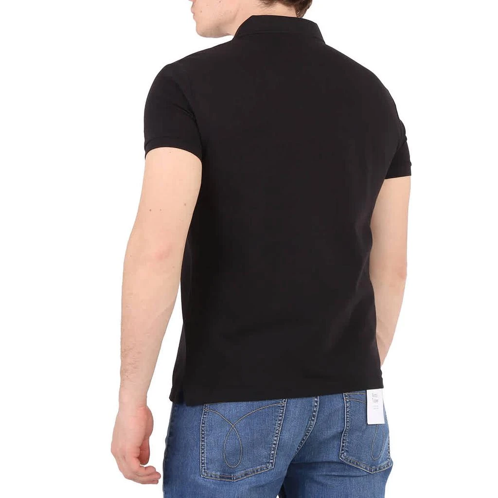 商品Calvin Klein|Men's Black Institutional Logo Polo Shirt,价格¥447,第3张图片详细描述