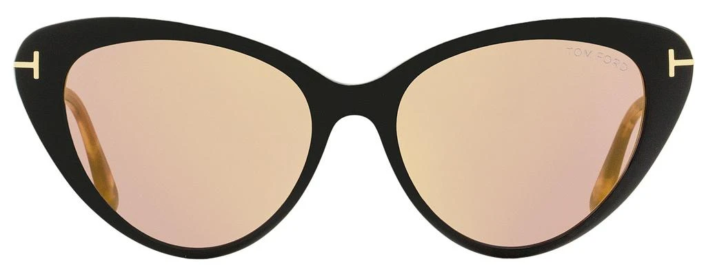 商品Tom Ford|Women's Cateye Sunglasses TF869 Harlow 05Z Black/Rose Havana 56mm,价格¥938,第2张图片详细描述
