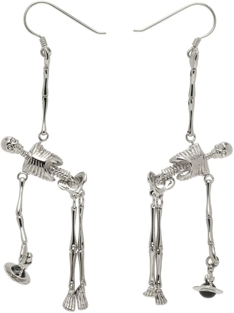 商品Vivienne Westwood|Silver Skeleton Earrings,价格¥1210,第1张图片