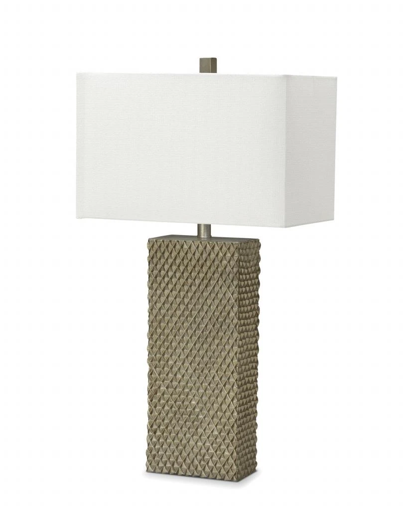 商品Homezia|Set of Two 29" Gold Waffle Table Lamps With White Shade,价格¥1774,第1张图片