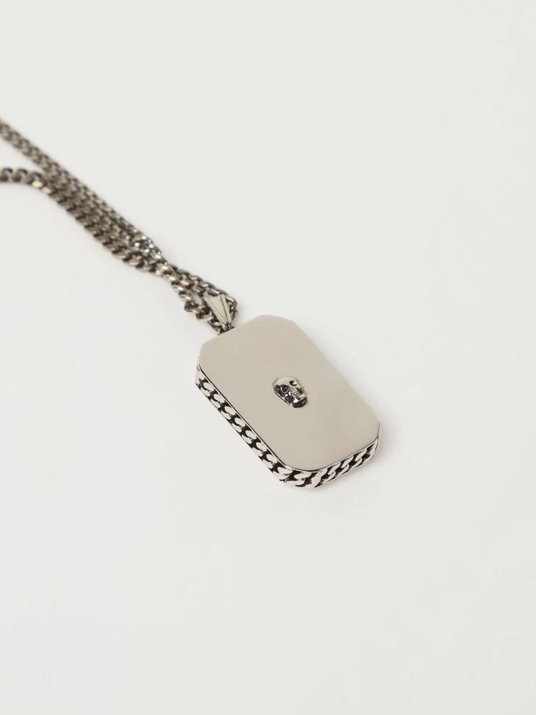 商品Alexander McQueen|McQueen Skull Alexander necklace in brass with pendant,价格¥2878,第3张图片详细描述