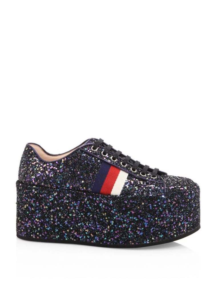 商品Gucci|Peggy Glitter Platform Sneakers,价格¥3524,第1张图片