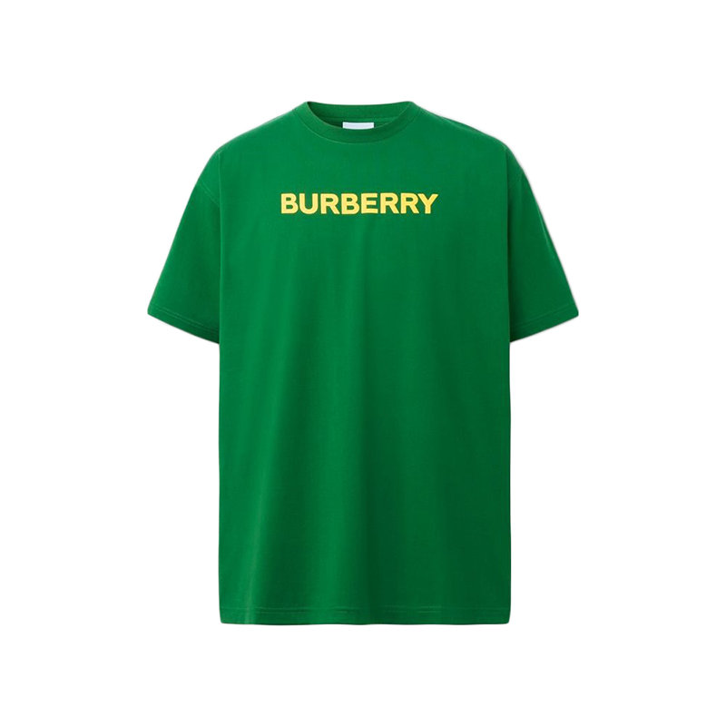 【预售3-7天】BURBERRY/博柏利 22年秋冬新款 男士常春藤绿色纯棉宽松版型短袖T恤80575231商品第1张图片规格展示