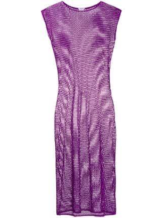 Wolford Ladies Amethyst Xenia Simpe Net Dress, Size X-Small/Small商品第2张图片规格展示