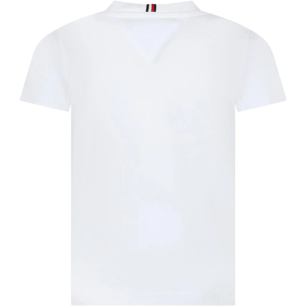 商品Tommy Hilfiger|White T-shirt For Boy With Logo,价格¥514,第2张图片详细描述
