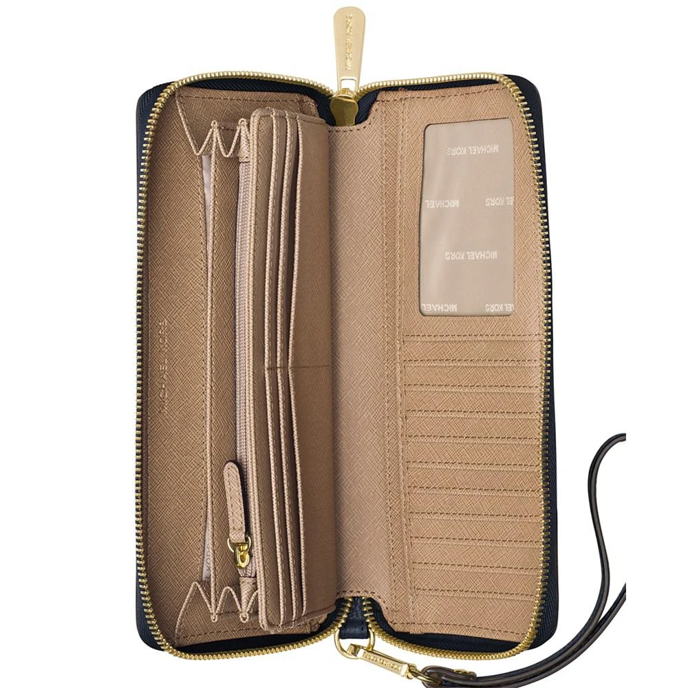 商品Michael Kors|Mercer Travel Continental Pebble Leather Wristlet,价格¥747,第2张图片详细描述