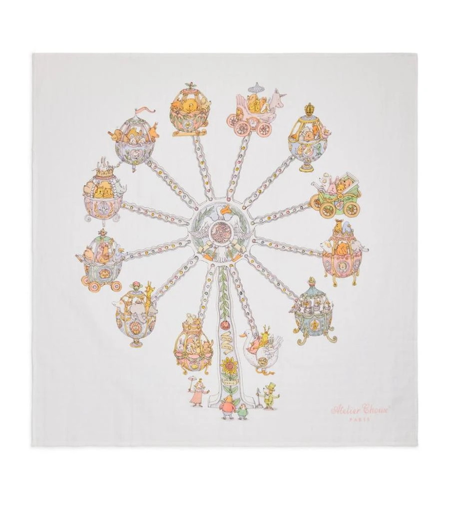 商品Atelier Choux|Organic Cotton Ferris Wheel Swaddle,价格¥516,第1张图片