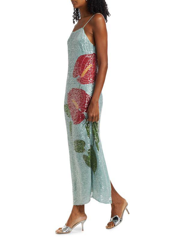 Shop Sequined Anthurium Slip Maxi Dress on Sale at BeyondStyle  Get 73%  Off Sequined Anthurium Slip Maxi Dress with Limited-Time Flash Deals,  Exclusive Discounts, and Special Offers. Enjoy Unbeatable Savings on