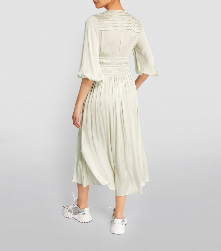 商品Maje|Ruffle-Detail Midi Dress,价格¥1899,第5张图片详细描述