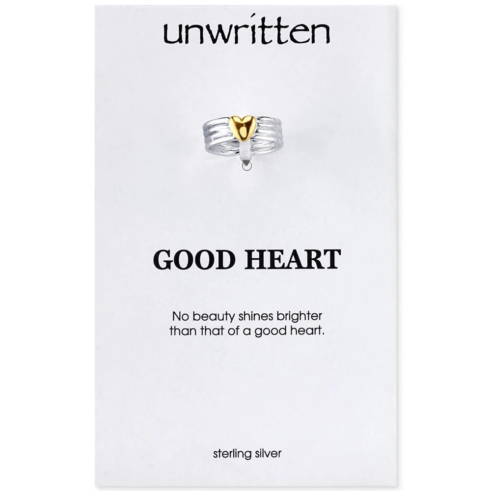 商品Unwritten|Unwritten Two-Tone Heart Ring 戒指,价格¥599,第2张图片详细描述