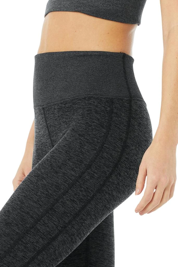 商品Alo|High-Waist Alosoft Lounge Legging - Dark Heather Grey,价格¥490,第4张图片详细描述