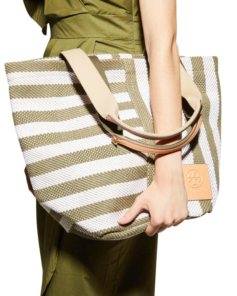 商品Tory Burch|Gracie Striped Canvas Tote Bag,价格¥703,第4张图片详细描述