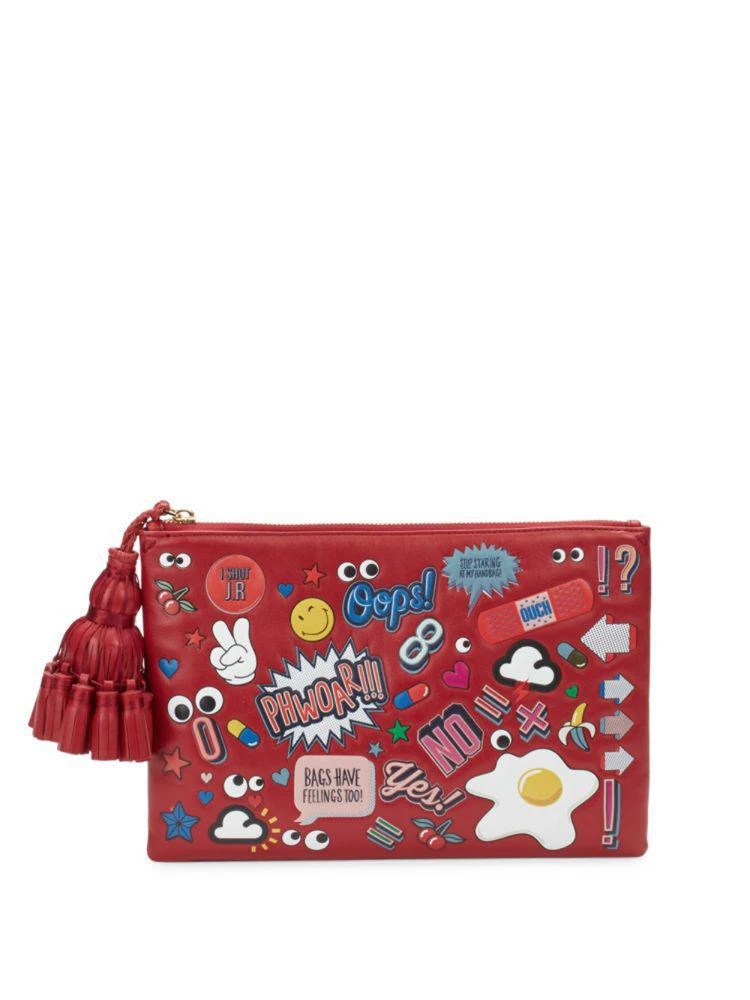 商品Anya Hindmarch|Georgiana Leather Clutch,价格¥4325,第1张图片