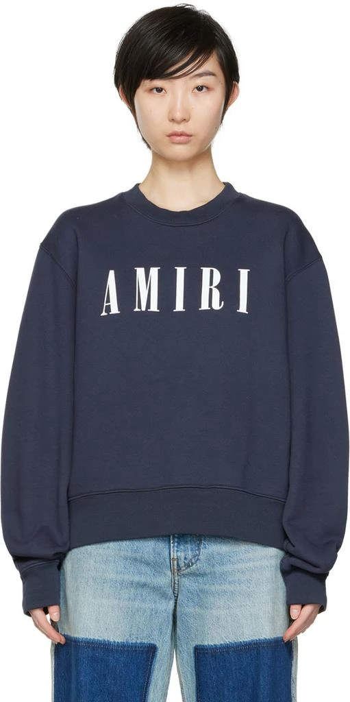 商品AMIRI|Navy Core Logo Sweatshirt,价格¥2789,第1张图片