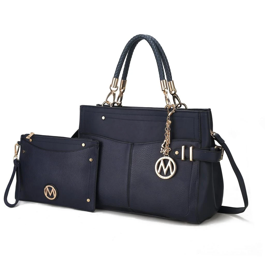 Tenna Vegan Leather Women’s Satchel Bag with Wristlet 商品