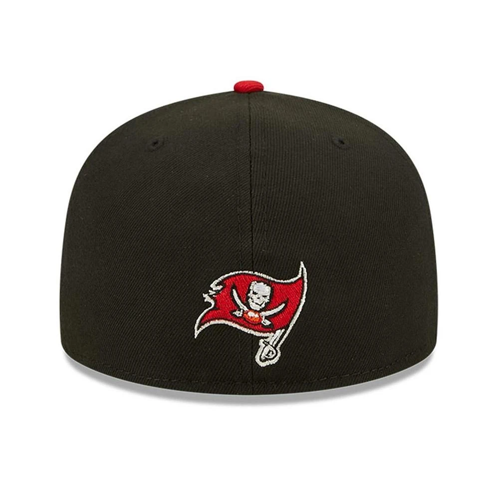 商品New Era|Men's Black and Red Tampa Bay Buccaneers 2022 NFL Draft On Stage 59FIFTY Fitted Hat,价格¥254,第5张图片详细描述