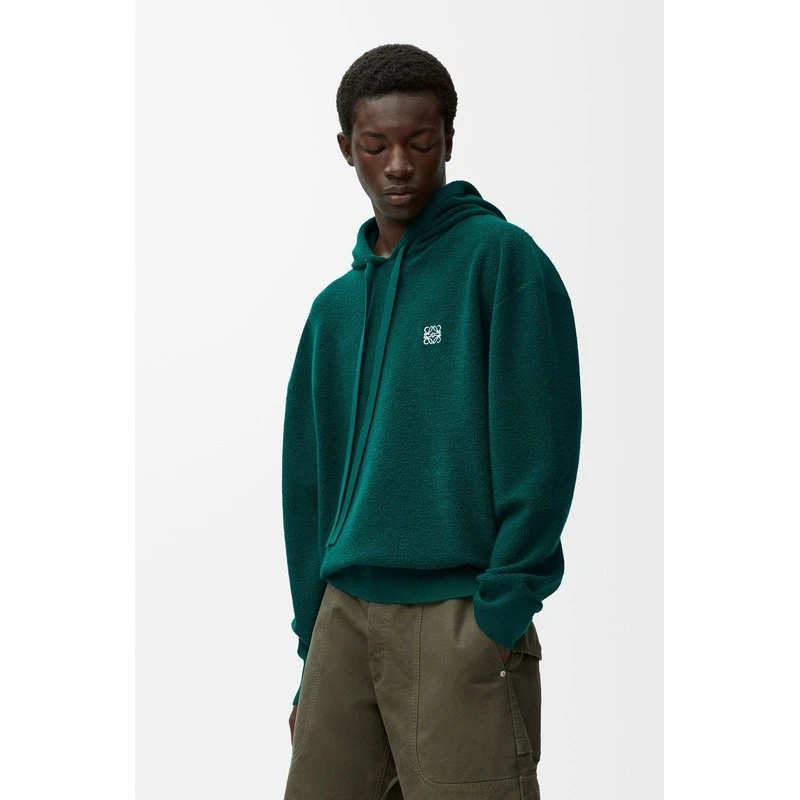 商品Loewe|【预售3-5天】LOEWE/罗意威 男士深绿色羊毛卫衣,价格¥11606,第5张图片详细描述