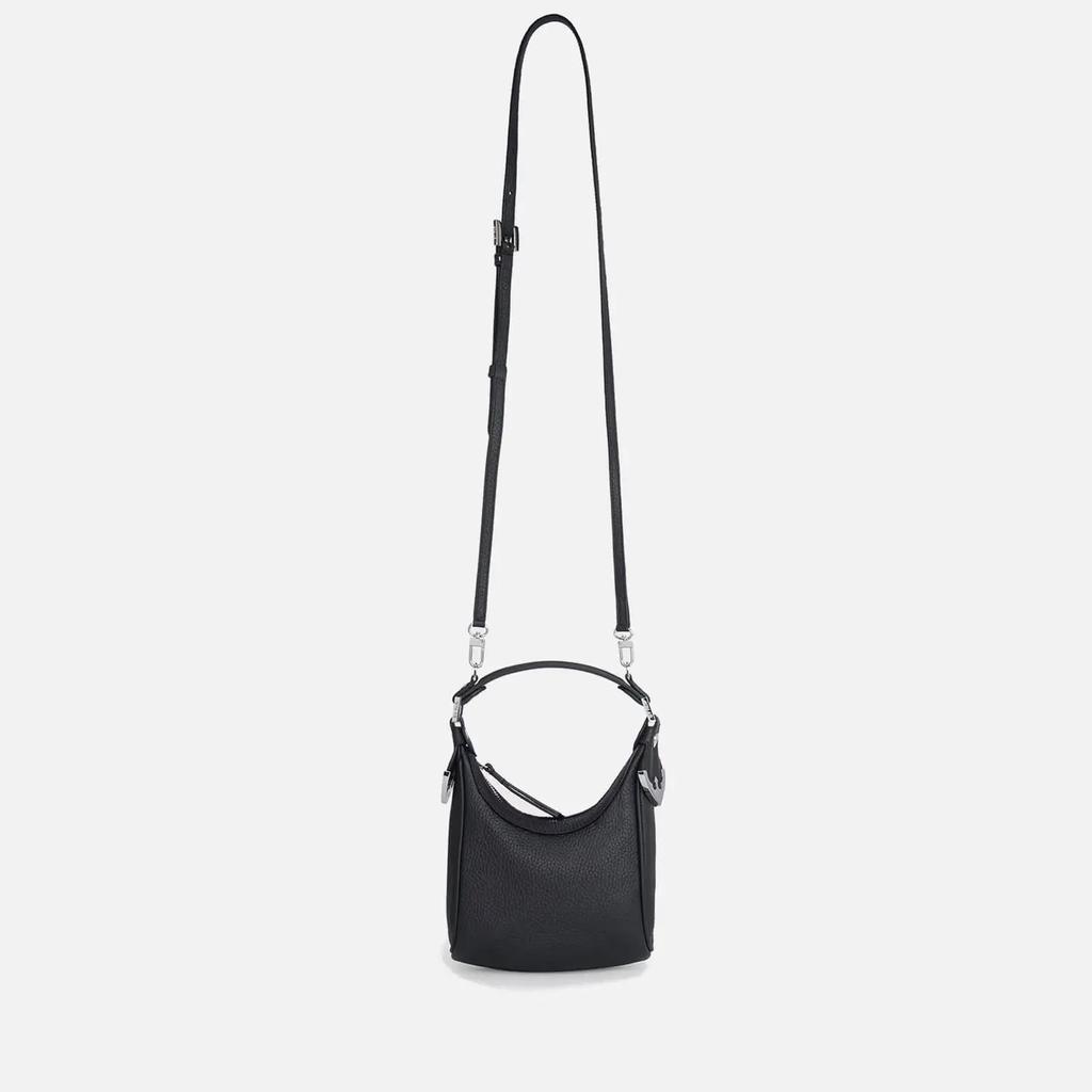 商品by FAR|BY FAR Women's Cosmo Black Flat Grain Leather Bag - Black,价格¥3777,第4张图片详细描述