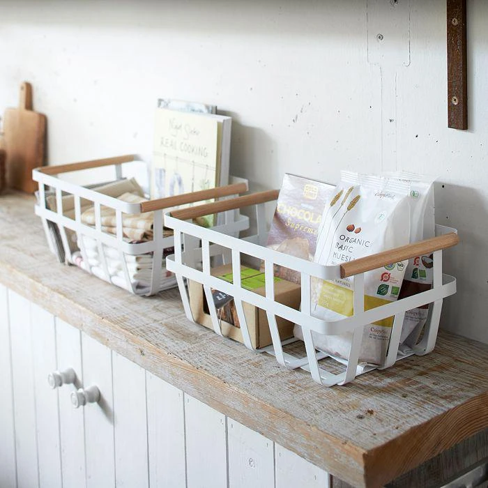 商品Yamazaki|Tosca Dual-Handle Storage Basket,价格¥286,第3张图片详细描述