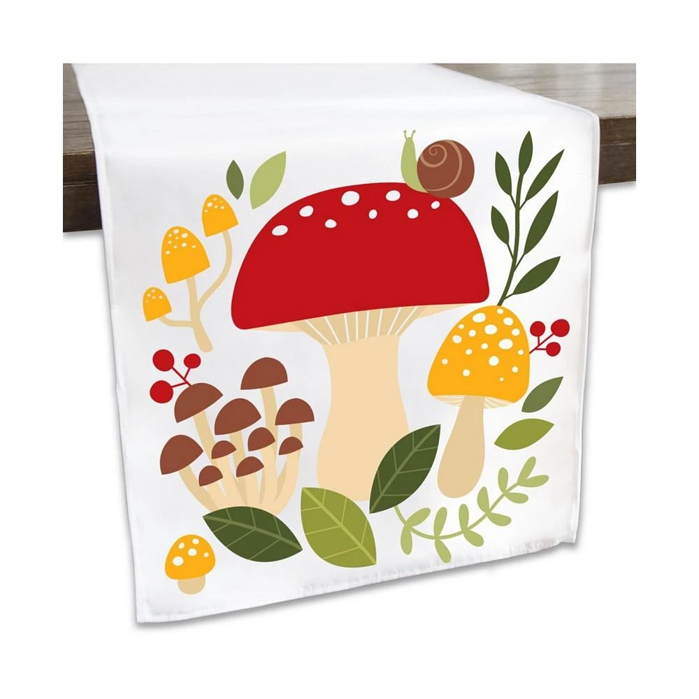 商品Big Dot of Happiness|Wild Mushrooms Toadstool Party Dining Tabletop Decor Cloth Table Runner 13 x 70",价格¥201,第1张图片