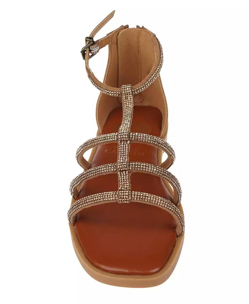 Big Girl's Fashion Sandal with Micro Stone Strappy Upper Glass stones/Polyester Sandals 商品