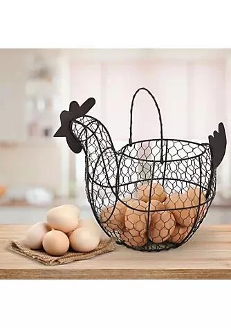 商品Kitcheniva|Metal Wire Egg Storage Basket With Handle,价格¥319,第1张图片