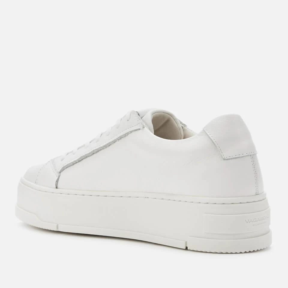 商品Vagabond|VAGABOND WOMEN'S JUDY LEATHER FLATFORM TRAINERS - WHITE,价格¥327,第2张图片详细描述