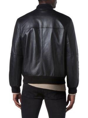 商品Marc New York by Andrew Marc|Summit Leather Bomber Jacket,价格¥1814,第4张图片详细描述