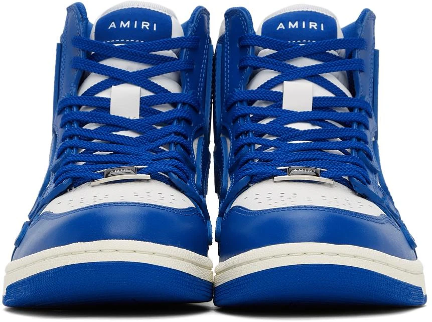 商品AMIRI|Blue & White Skel Top Hi Sneakers,价格¥3530,第2张图片详细描述