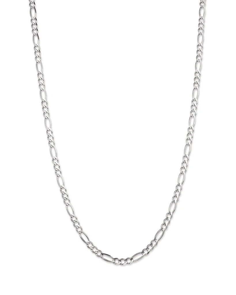 商品Bloomingdale's|Men's Figaro Link Chain Necklace in 14K White Gold, 24" - Exclusive,价格¥30062,第1张图片