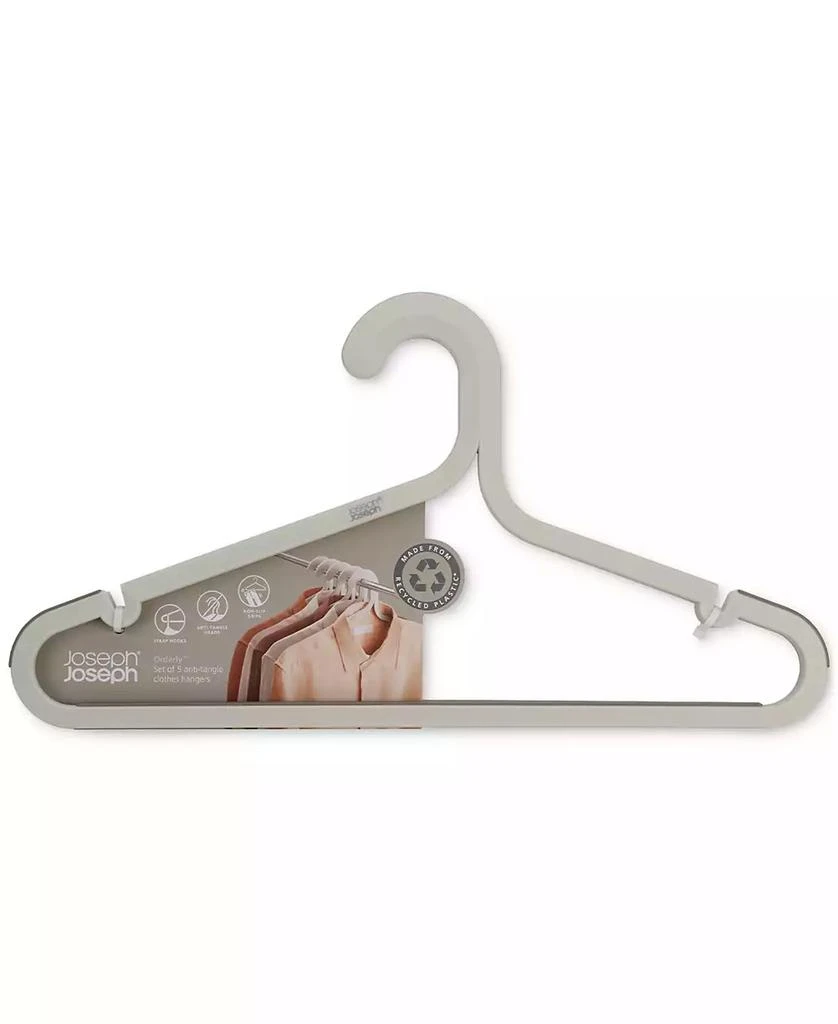 商品Joseph Joseph|Orderly 5-Pc. Tangle-Resistant  Clothes Hangers,价格¥104,第1张图片