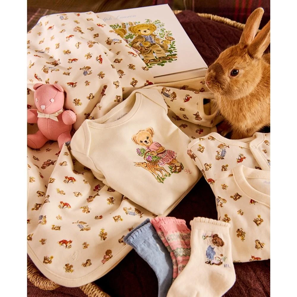 Baby Girls Polo Bear Cotton Gift Set, 5 Pieces 商品