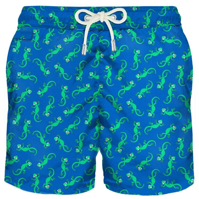 商品Mc2 Saint Barth|MC2 Saint Barth Light Fabric Man Swim Shorts Gecko Print,价格¥1025,第1张图片