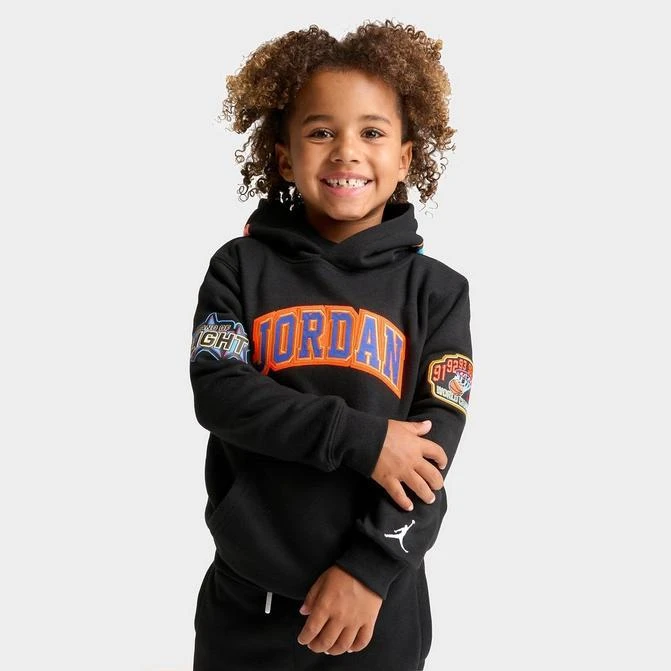 商品Jordan|Little Kids' Jordan Patch Pack Pullover Hoodie,价格¥335,第1张图片