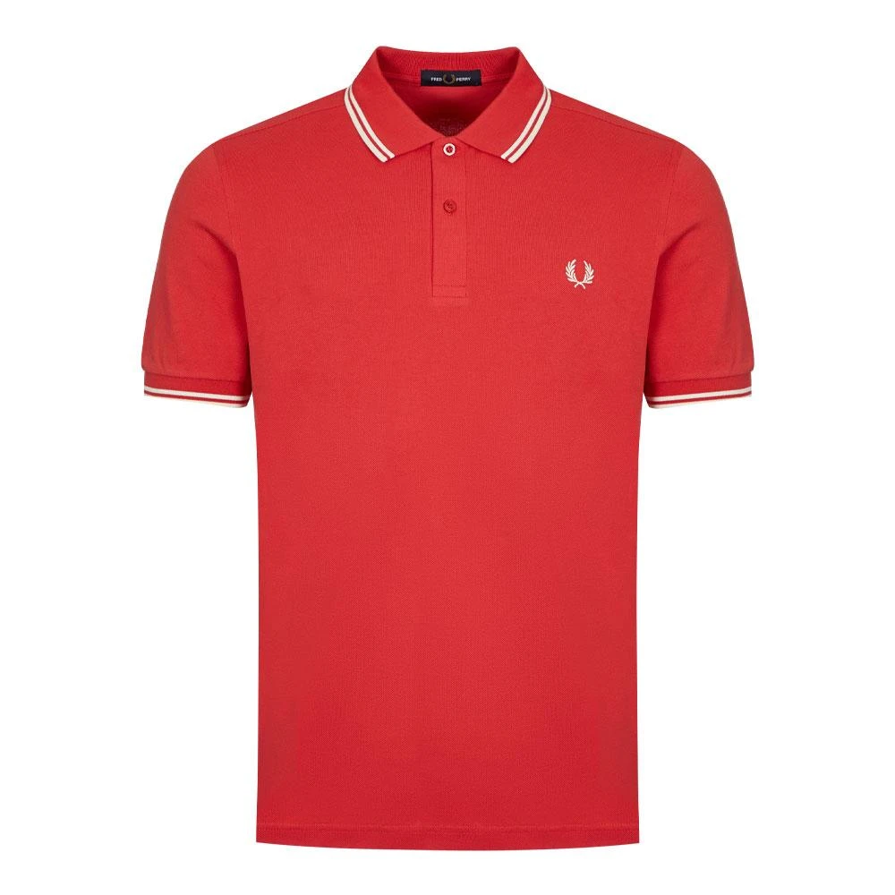 商品Fred Perry|Fred Perry Twin Tipped Polo Shirt -  Red / White,价格¥353,第1张图片
