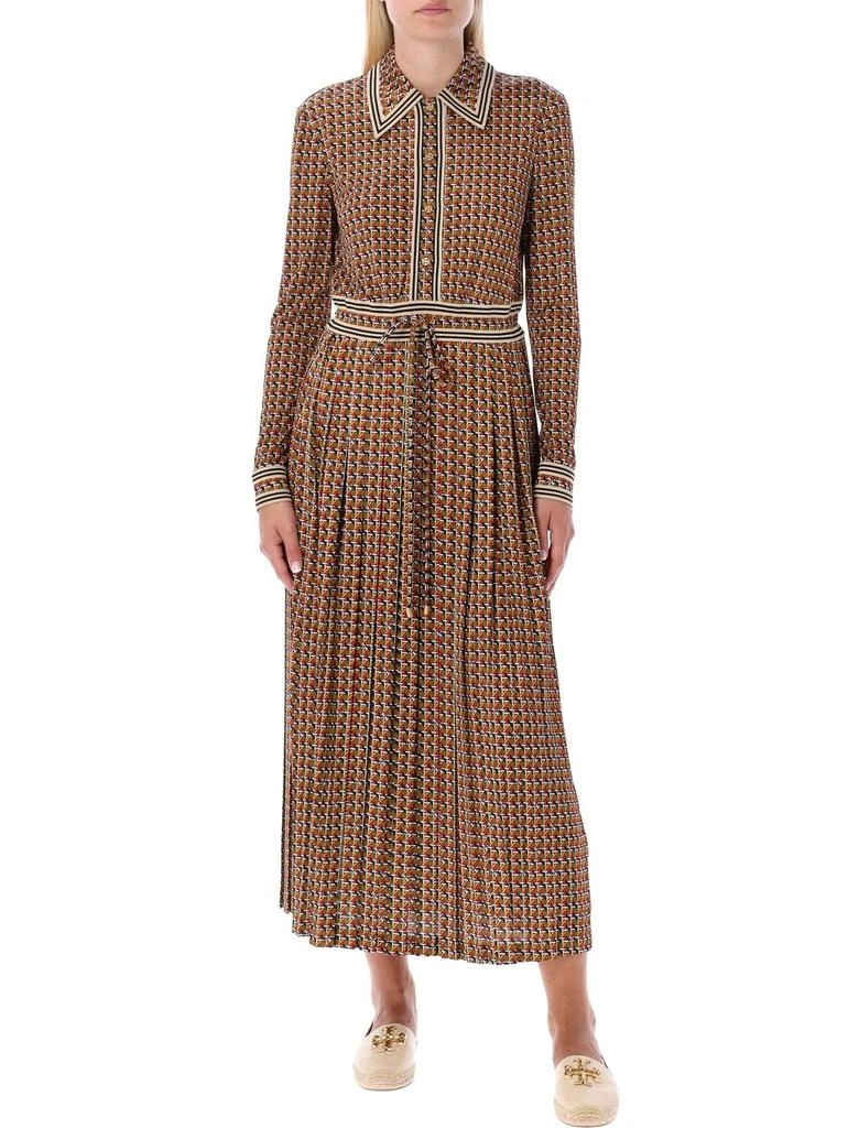 商品Tory Burch|Tory Burch Basketweave Knitted Polo Dress,价格¥3024,第4张图片详细描述