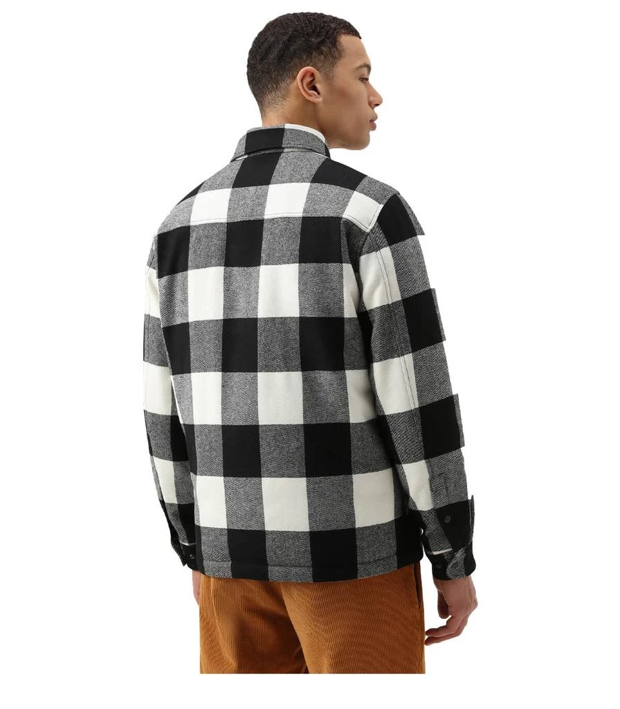 商品Woolrich|WOOLRICH  ALASKAN CHECK WHITE BLACK OVERSHIRT,价格¥3323,第4张图片详细描述