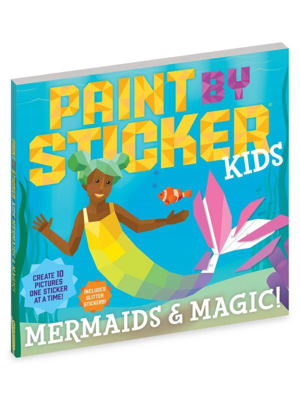 商品Workman Publishing|Paint By Sticker Kids: Mermaids & Magic! Book,价格¥87,第1张图片