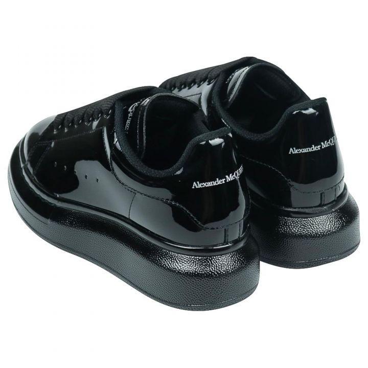 商品Alexander McQueen|Black Patent Leather Trainers,价格¥1209,第5张图片详细描述