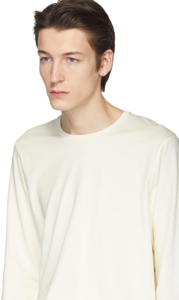 商品Jil Sander|White Jersey Long Sleeve T-Shirt,价格¥250,第6张图片详细描述