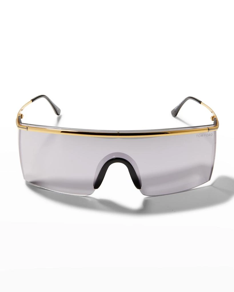 商品Tom Ford|Pavlos Metal Shield Sunglasses ,价格¥4167,第3张图片详细描述