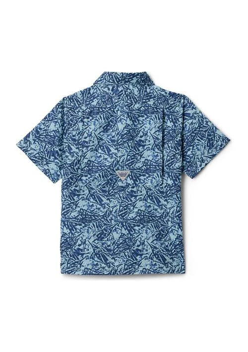 商品Columbia|Boys 6 7 Super Slack Tide Short Sleeve Camp Shirt,价格¥276,第2张图片详细描述
