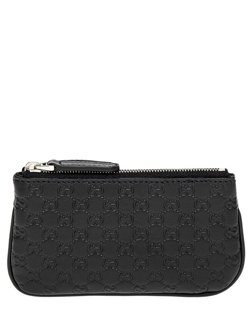 商品Gucci|Gucci Microguccissima Leather Coin Case, Black,价格¥2619,第1张图片