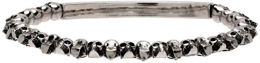 商品Alexander McQueen|Silver Mini Skull Bracelet,价格¥3003,第4张图片详细描述