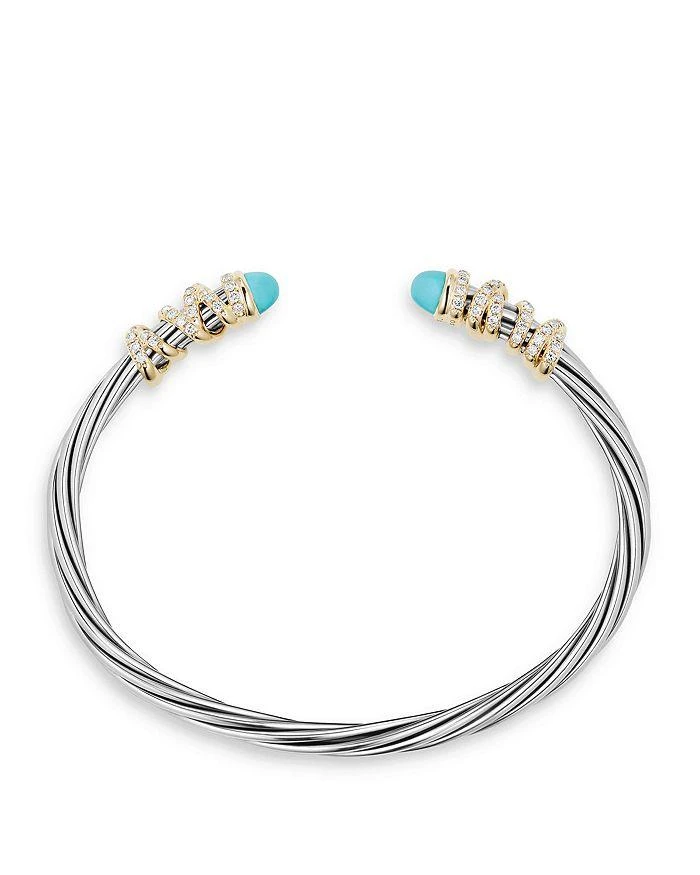 商品David Yurman|Helena End Station Bracelet with Turquoise, Diamonds and 18K Gold,价格¥20182,第2张图片详细描述