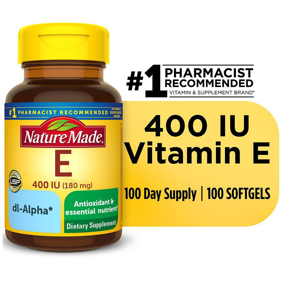 Vitamin E 180 mg (400 IU) dl-Alpha Softgels商品第7张图片规格展示
