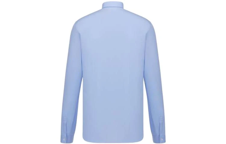 商品[国内直发] Dior|迪奥 FW22 纯色小蜜蜂刺绣单排扣长袖衬衫 男款 蓝色,价格¥3959,第3张图片详细描述