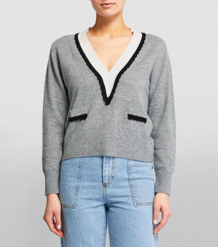 商品Sandro|Wool-Cashmere Sweater,价格¥2706,第3张图片详细描述